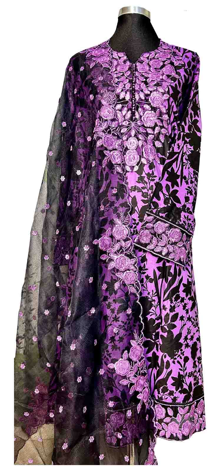 Classic Desi Pakistani Embroidered 3-Piece