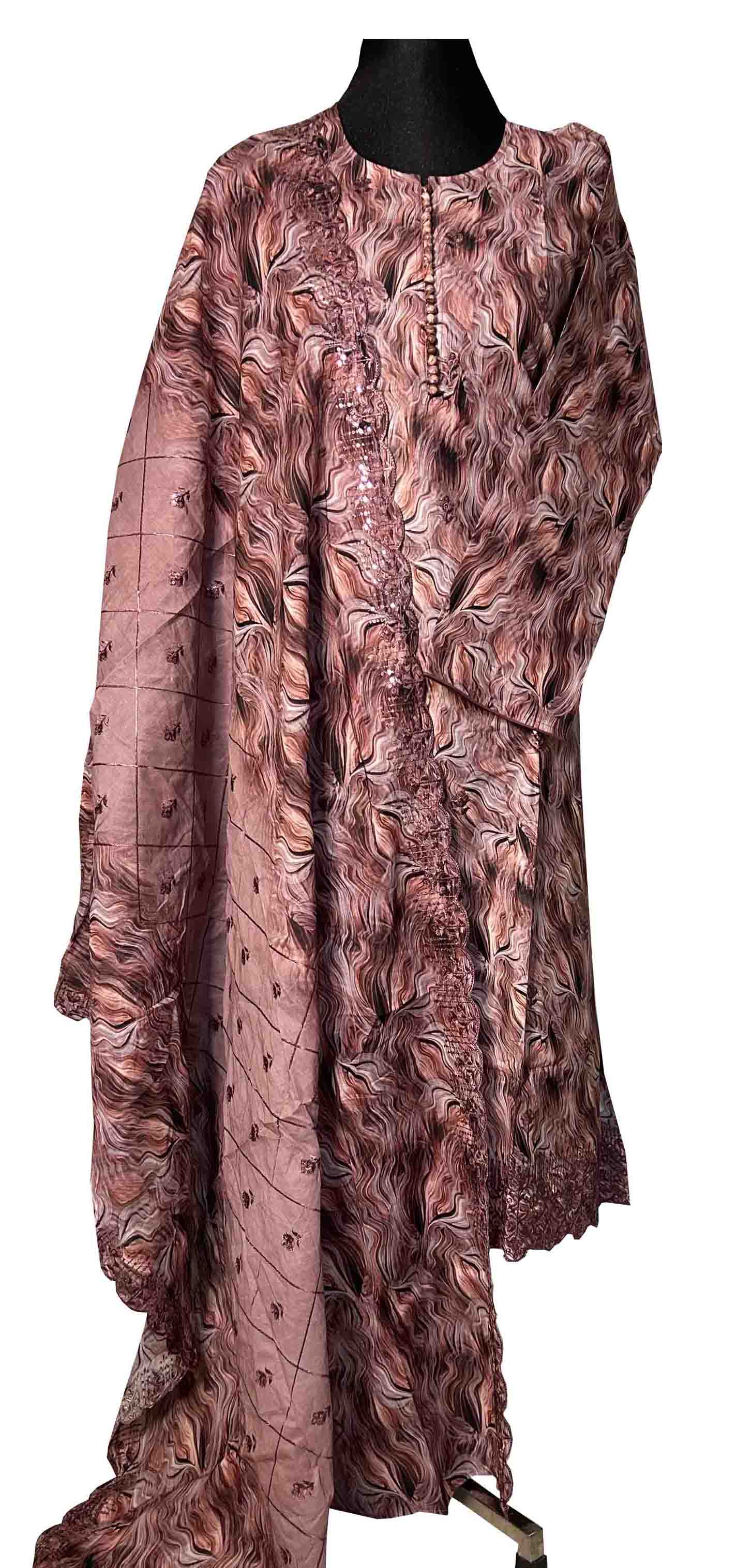 Classic Desi Pakistani Embroidered 3-Piece