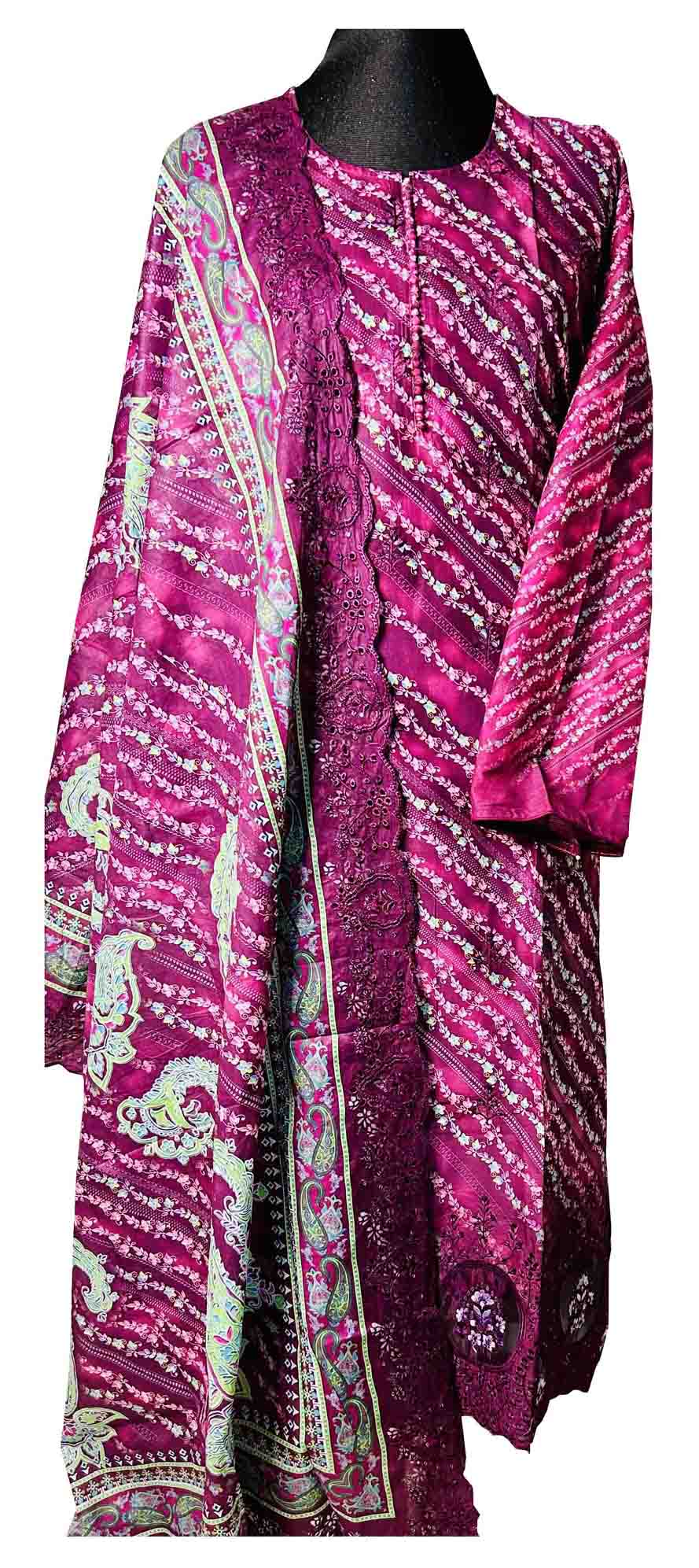 Classic Desi Pakistani Embroidered 3-Piece