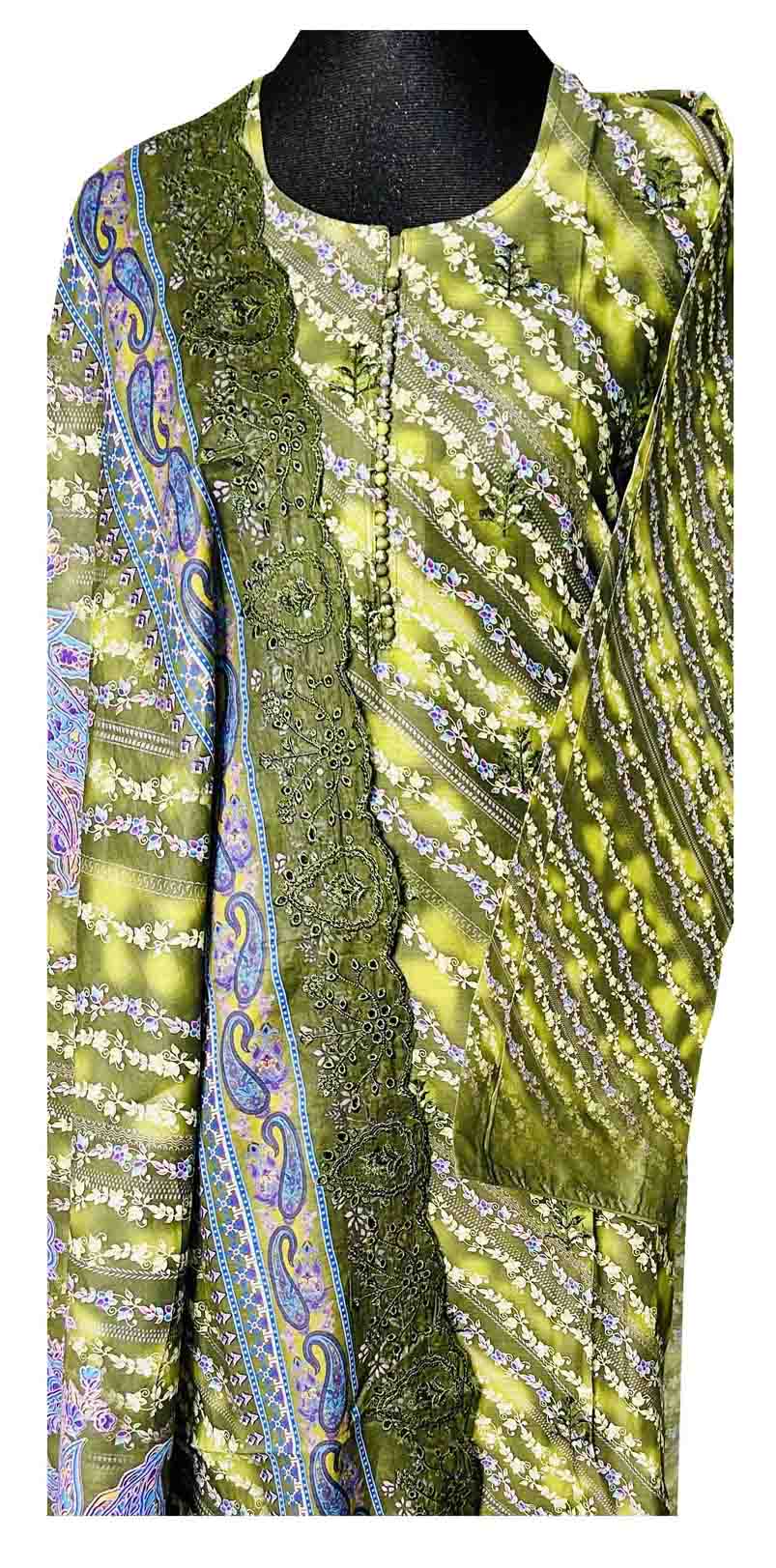 Classic Desi Pakistani Embroidered 3-Piece